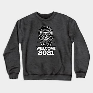 New Year skull Crewneck Sweatshirt